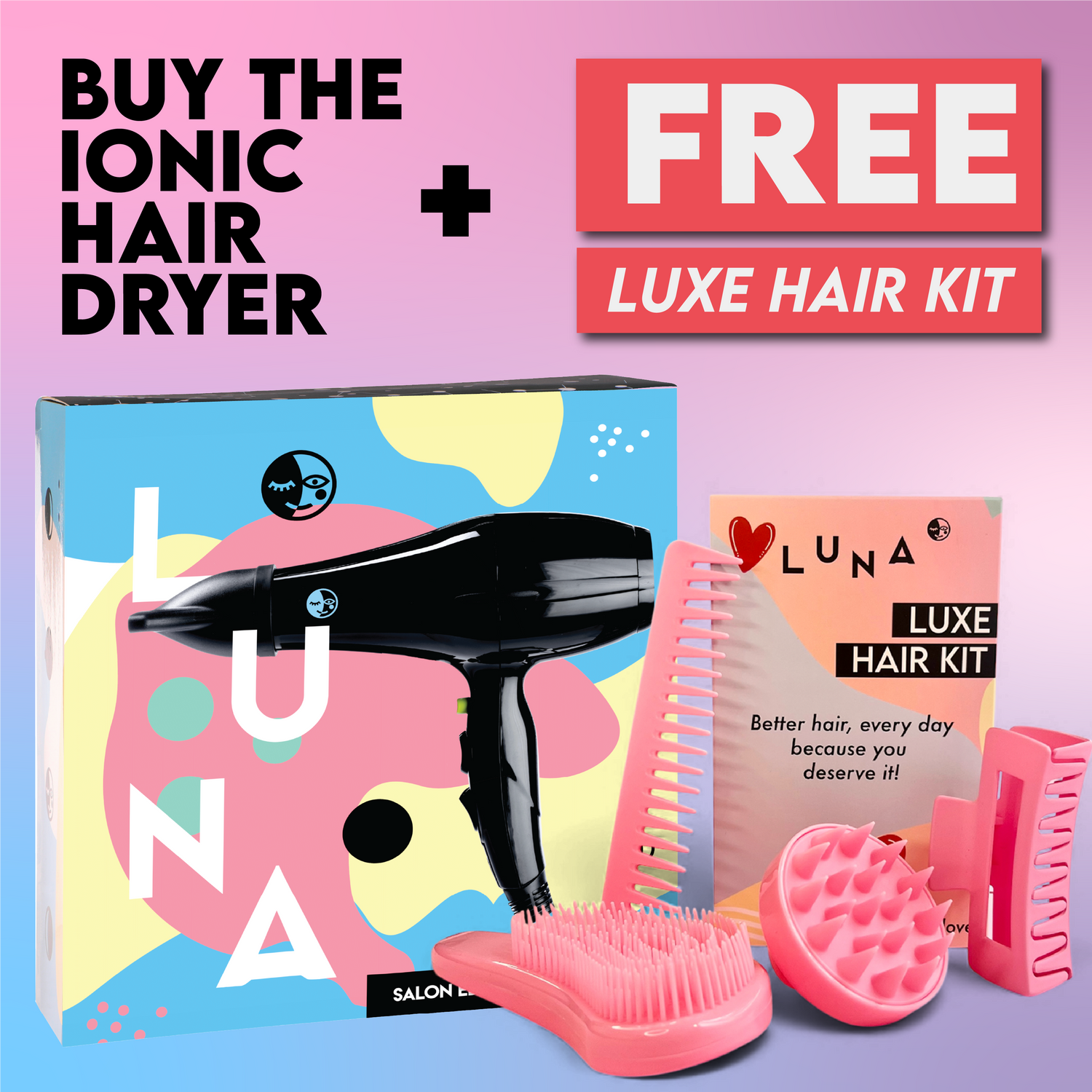 Luna Ionic Hair Dryer 2200W